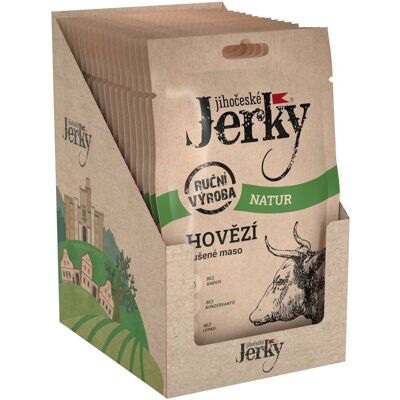 Jihočeské Jerky Hovädzie natur 20 ks Jihočeské Jerky Hovädzie natur 20 ks