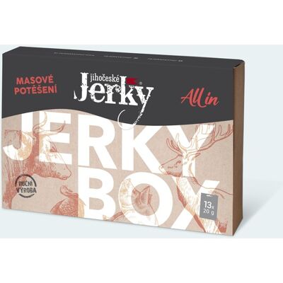 Jihočeské Jerky Juhočeské Jerky Darčekové balenie ALL-IN 13 ks Jihočeské Jerky Juhočeské Jerky Darčekové balenie ALL-IN 13 ks