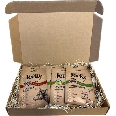 Jihočeské Jerky Juhočeské Jerky Darčekové balenie HIT 8 ks Jihočeské Jerky Juhočeské Jerky Darčekové balenie HIT 8 ks