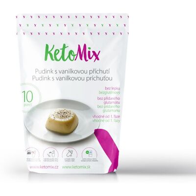 KetoMix Proteínový puding s vanilkovou príchuťou – 300 g (10 porcií) KetoMix Proteínový puding s vanilkovou príchuťou – 300 g (10 porcií)