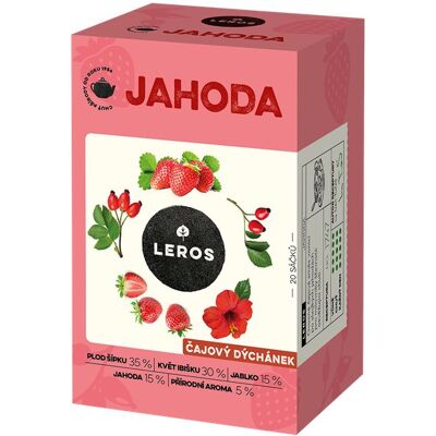 Leros čajový večierok, jahoda 20× 2 g Leros čajový večierok, jahoda 20× 2 g