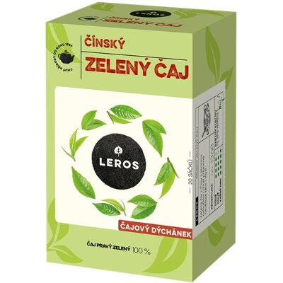 Leros čajový večierok, čínsky zelený čaj 20× 2 g Leros čajový večierok, čínsky zelený čaj 20× 2 g