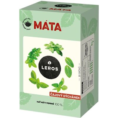 Leros čajový dýchánek, mäta 20× 1,5 g Leros čajový dýchánek, mäta 20× 1,5 g