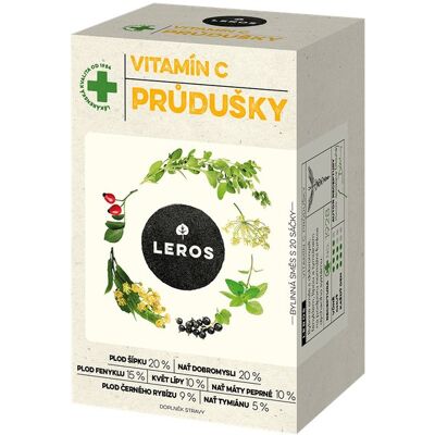 Leros Vitamín C priedušky 20× 1,5 g Leros Vitamín C priedušky 20× 1,5 g