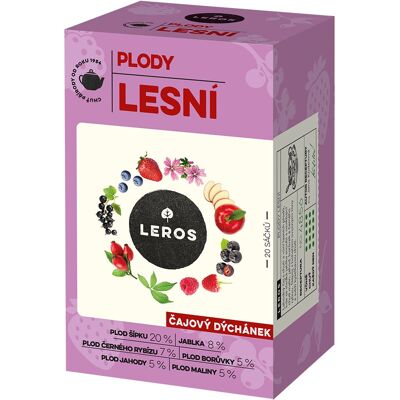 LEROS Čajový večierok, Lesné plody 20× 2,2 g LEROS Čajový večierok, Lesné plody 20× 2,2 g