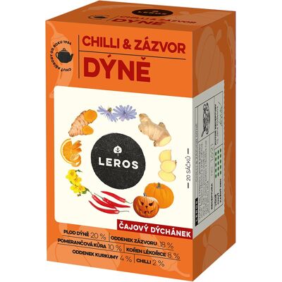 LEROS Čajový večierok, Chilli & Zázvor Tekvica 20× 2 g LEROS Čajový večierok, Chilli & Zázvor Tekvica 20× 2 g