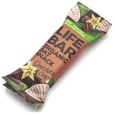 Lifefood BIO Lifebar Oat Snack 40 g s kúskami čokolády Lifefood BIO Lifebar Oat Snack 40 g s kúskami čokolády