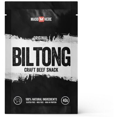 Maso Here hovädzí biltong originál 40 g Maso Here hovädzí biltong originál 40 g