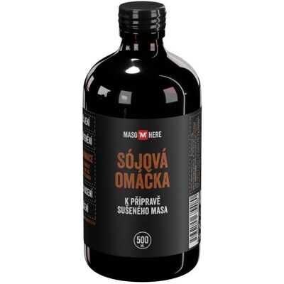 Maso Here – Sójová omáčka na prípravu sušeného mäsa 500 ml Maso Here – Sójová omáčka na prípravu sušeného mäsa 500 ml