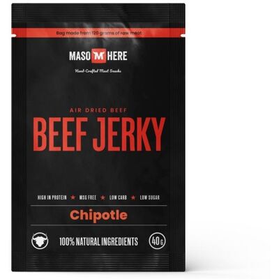 Maso Here hovädzie jerky chipotle 40 g Maso Here hovädzie jerky chipotle 40 g