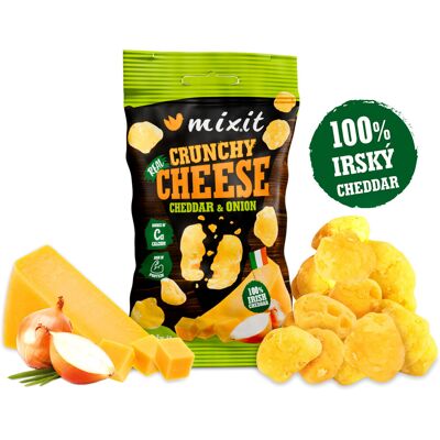 Mixit Chrumkavý syr do vrecka – Írsky cheddar & cibuľa 20 g Mixit Chrumkavý syr do vrecka – Írsky cheddar & cibuľa 20 g