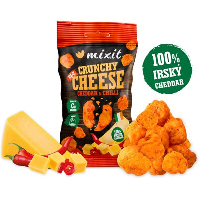 Mixit Chrumkavý syr do vrecka – Írsky cheddar & chilli 20 g Mixit Chrumkavý syr do vrecka – Írsky cheddar & chilli 20 g