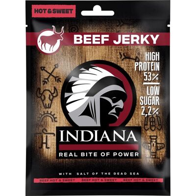 INDIANA Jerky beef Hot & Sweet 25 g INDIANA Jerky beef Hot & Sweet 25 g