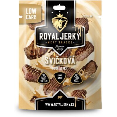 ROYAL JERKY Hovädzie sušené mäso Sviečková 22 g ROYAL JERKY Hovädzie sušené mäso Sviečková 22 g