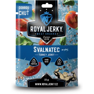 ROYAL JERKY Morčacie sušené mäso Svalnatec 22 g ROYAL JERKY Morčacie sušené mäso Svalnatec 22 g