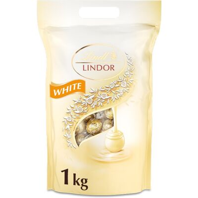 LINDT Lindor – Pralinky Biela čokoláda, 1 000 g LINDT Lindor – Pralinky Biela čokoláda, 1 000 g