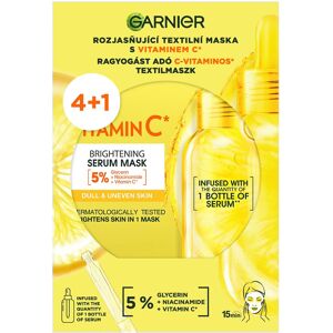 GARNIER Brightening Pack textilné masky 4 + 1 ks GARNIER Brightening Pack textilné masky 4 + 1 ks