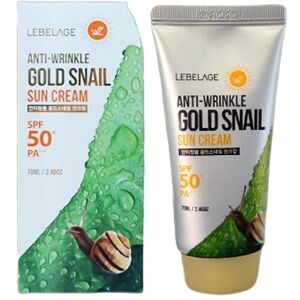LEBELAGE Anti-Wrinkle Gold Snail Sun Cream SPF50+ 70 ml LEBELAGE Anti-Wrinkle Gold Snail Sun Cream SPF50+ 70 ml