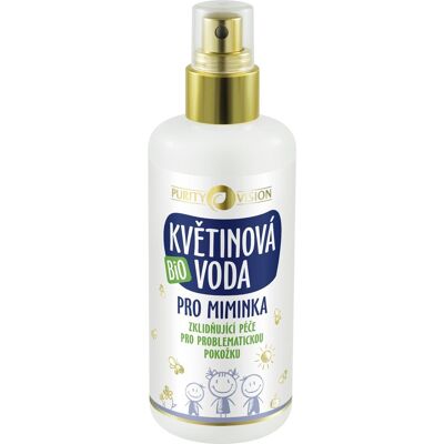 PURITY VISION Bio Kvetinová voda pre bábätká – sprej 200 ml PURITY VISION Bio Kvetinová voda pre bábätká – sprej 200 ml