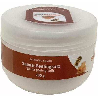 Sentiotec Peelingová soľ do sauny med 200 g Sentiotec Peelingová soľ do sauny med 200 g
