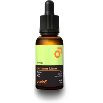 BEVIRO Beard Oil Summer Lime 30 ml BEVIRO Beard Oil Summer Lime 30 ml