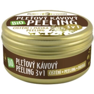 PURITY VISION Bio Kávový pleťový peeling 3 v 1 70 ml PURITY VISION Bio Kávový pleťový peeling 3 v 1 70 ml
