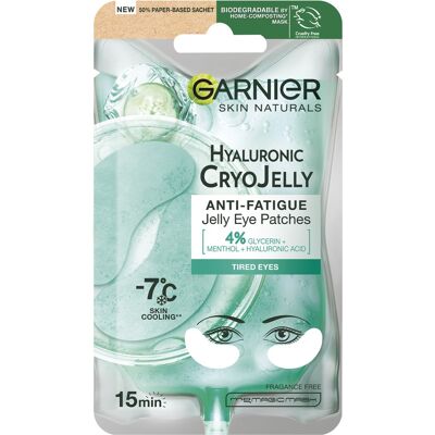 GARNIER Skin Naturals Hyaluronic Cryo Jelly Anti-Fatigue Jelly Eye Patches 5 g GARNIER Skin Naturals Hyaluronic Cryo Jelly Anti-Fatigue Jelly Eye Patches 5 g