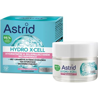 ASTRID Hydro X-Cell Hydratačný a upokojujúci krém 50 ml ASTRID Hydro X-Cell Hydratačný a upokojujúci krém 50 ml