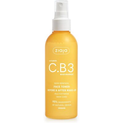 ZIAJA Vitamín C. B3 Niacinamide Pleťové tonikum pred a po nalíčení 190 ml ZIAJA Vitamín C. B3 Niacinamide Pleťové tonikum pred a po nalíčení 190 ml