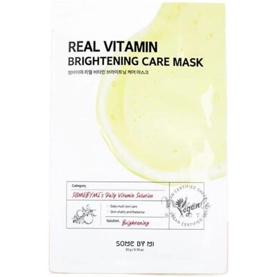 SOME BY MI Real Vitamin Brightening Care Mask – Rozjasňujúca plátenková maska 20 g SOME BY MI Real Vitamin Brightening Care Mask – Rozjasňujúca plátenková maska 20 g