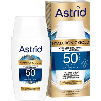 ASTRID Hyaluron Gold Fluid SPF50 50 ml ASTRID Hyaluron Gold Fluid SPF50 50 ml