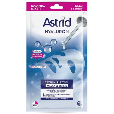 ASTRID Hyaluron Mix It Textilná maska so sérom 1 ks ASTRID Hyaluron Mix It Textilná maska so sérom 1 ks