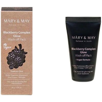 MARY & MAY Blackberry Complex Glow Wash Off Pack 30 g MARY & MAY Blackberry Complex Glow Wash Off Pack 30 g