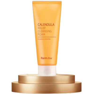 FARM STAY Calendula Relief Cleansing Foam 180 ml FARM STAY Calendula Relief Cleansing Foam 180 ml
