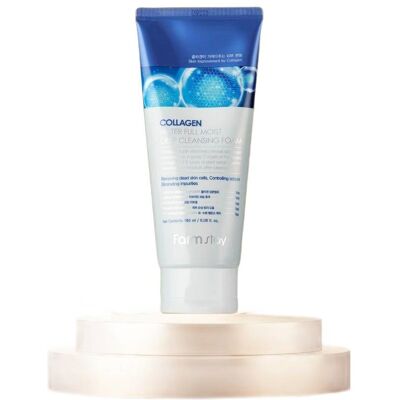 FARM STAY Collagen Water Full Moist Deep Cleansing Foam 180 ml FARM STAY Collagen Water Full Moist Deep Cleansing Foam 180 ml