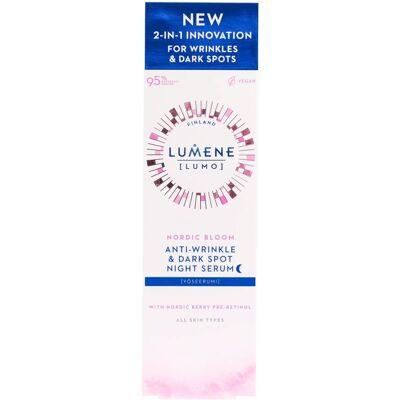 LUMENE Nordic Bloom Anti-Wrinkle & Dark Spot Night Serum 30 ml LUMENE Nordic Bloom Anti-Wrinkle & Dark Spot Night Serum 30 ml