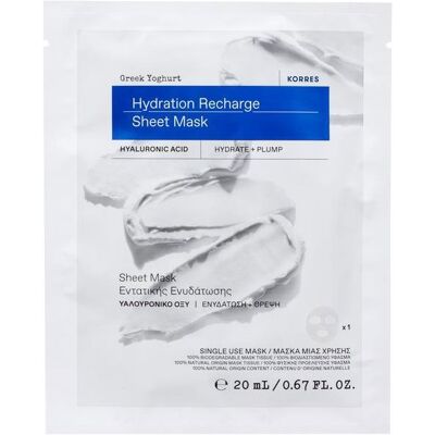 KORRES Greek Yoghurt Hydration Recharge Sheet Mask 20 ml KORRES Greek Yoghurt Hydration Recharge Sheet Mask 20 ml