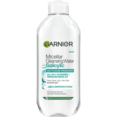 GARNIER Micelárna čistiaca voda s kyselinou salicylovou na mastnú pleť, 400 ml GARNIER Micelárna čistiaca voda s kyselinou salicylovou na mastnú pleť, 400 ml