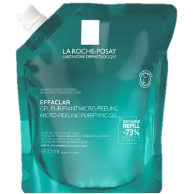 LA ROCHE-POSAY Effacler mikropeelingový gél náplň 400 ml LA ROCHE-POSAY Effacler mikropeelingový gél náplň 400 ml