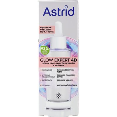 ASTRID Glow Expert sérum proti tmavým škvrnám a vráskam 30 ml ASTRID Glow Expert sérum proti tmavým škvrnám a vráskam 30 ml