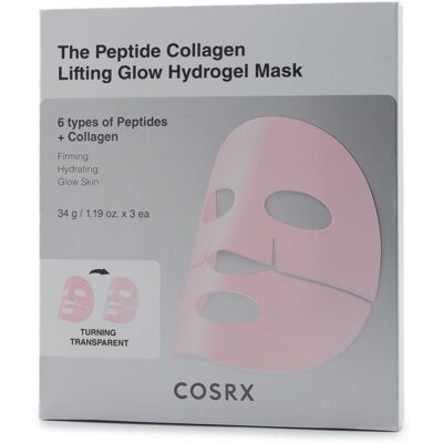 COSRX The Peptide Collagen Glow Hydrogel Mask 3× 34 g COSRX The Peptide Collagen Glow Hydrogel Mask 3× 34 g
