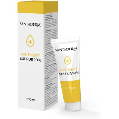 SANTADERM Zvláčňujúci krém s 10 % obsahom síry 30 ml SANTADERM Zvláčňujúci krém s 10 % obsahom síry 30 ml