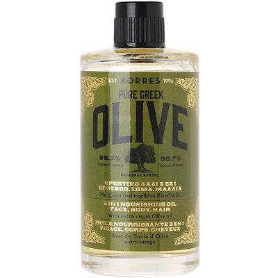 Korres Pure Greek Olive 3 in 1 Nourishing Oil for Face-Body-Hair 100 ml Korres Pure Greek Olive 3 in 1 Nourishing Oil for Face-Body-Hair 100 ml