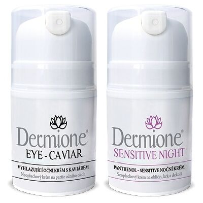 Dermione® balíček krémov - KAVIÁROVÁ STAROSTLIVOSŤ O OČNÉ OKOLIE + NOČNÝ KRÉM Dermione® balíček krémov - KAVIÁROVÁ STAROSTLIVOSŤ O OČNÉ OKOLIE + NOČNÝ KRÉM