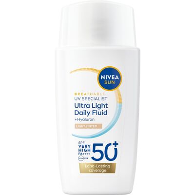 NIVEA Sun Tónovací krém-fluid SPF 50+ svetlý 40 ml NIVEA Sun Tónovací krém-fluid SPF 50+ svetlý 40 ml