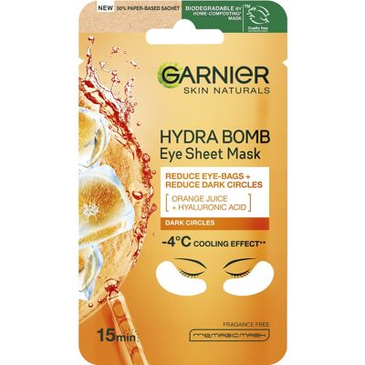 GARNIER Skin Naturals Hydra Bomb Eye Sheet Mask Orange Juice 6 g GARNIER Skin Naturals Hydra Bomb Eye Sheet Mask Orange Juice 6 g