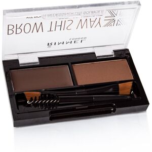 RIMMEL LONDON Eyebrow Palette Brow this way 003 Dark Brown 1,1 g RIMMEL LONDON Eyebrow Palette Brow this way 003 Dark Brown 1,1 g