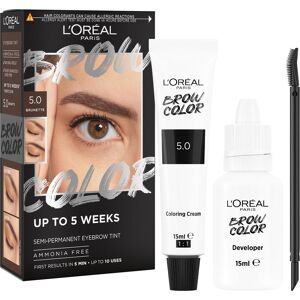 L'ORÉAL PARIS Brow Color 5.0 Brunette semi-permanentná farba na obočie, 1 ks L'ORÉAL PARIS Brow Color 5.0 Brunette semi-permanentná farba na obočie, 1 ks