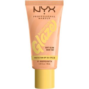 NYX PROFESSIONAL MAKEUP Buttermelt Glaze Soft Glow Skin Tint + SPF30, Whipped Butta NYX PROFESSIONAL MAKEUP Buttermelt Glaze Soft Glow Skin Tint + SPF30, Whipped Butta