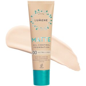 LUMENE Matte Oil-Control Foundation SPF20 Shade 00 Ultra Light LUMENE Matte Oil-Control Foundation SPF20 Shade 00 Ultra Light